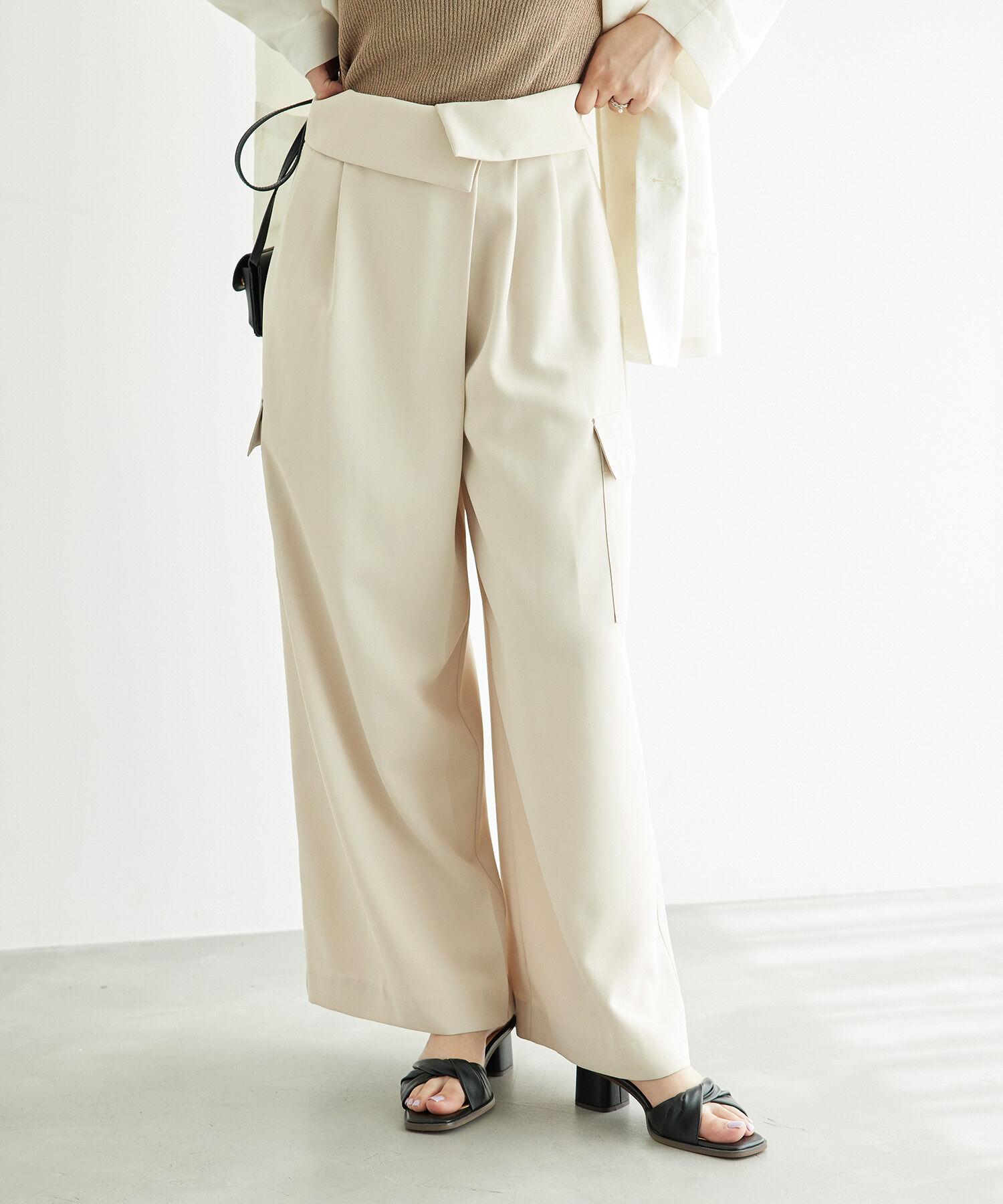 Rope&rsquo;Picnic「アシンメトリータックパンツ」|その他|