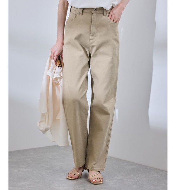 Rope&rsquo;Picnic「【新色追加】【ウエスト革命デニム】ウエストシェイプハイライズマムジーンズ」|デニム|