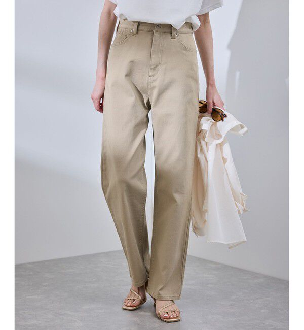 Rope&rsquo;Picnic「【新色追加】【ウエスト革命デニム】ウエストシェイプハイライズマムジーンズ」|デニム|