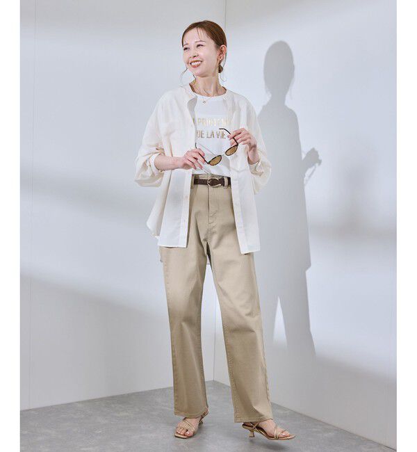 Rope&rsquo;Picnic「【新色追加】【ウエスト革命デニム】ウエストシェイプハイライズマムジーンズ」|デニム|