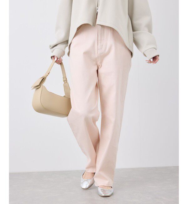 Rope&rsquo;Picnic「【新色追加】【ウエスト革命デニム】ウエストシェイプハイライズマムジーンズ」|デニム|