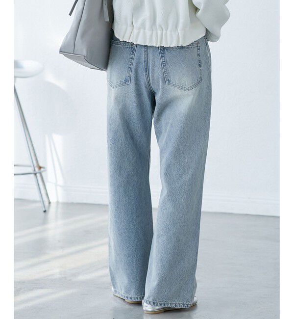 Rope&rsquo;Picnic「【emur/エミュール】ワイドストレートデニムパンツ」|デニム|