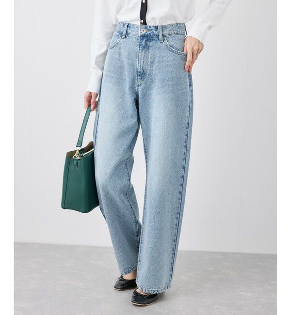 Rope&rsquo;Picnic「【emur/エミュール】ワイドストレートデニムパンツ」|デニム|