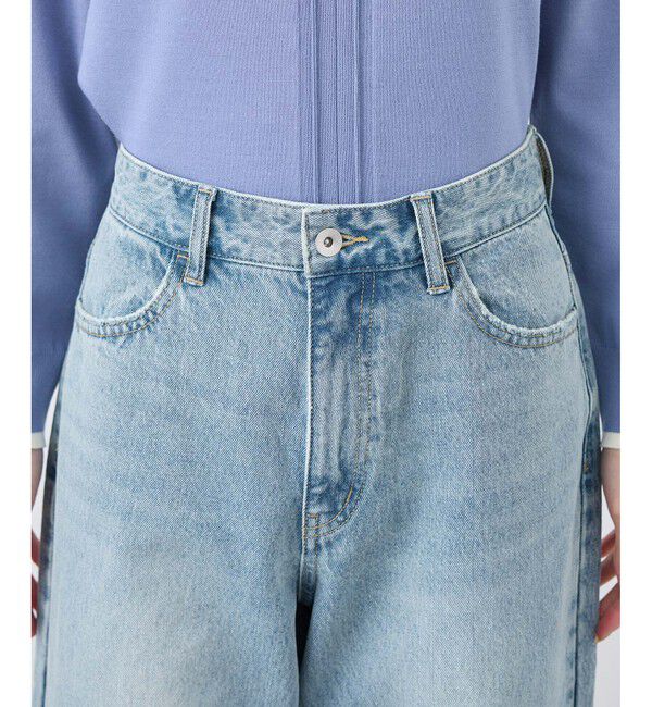 Rope&rsquo;Picnic「【emur/エミュール】ワイドストレートデニムパンツ」|デニム|