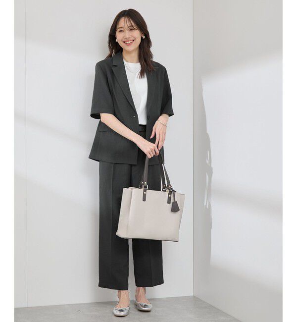 Rope&rsquo;Picnic「【吸水速乾・防シワ】エフォートレスリラックススティックパンツ/通勤・セットアップ対応」|チノ|