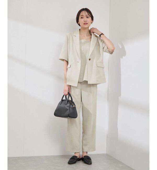 Rope&rsquo;Picnic「【吸水速乾・防シワ】エフォートレスリラックススティックパンツ/通勤・セットアップ対応」|チノ|