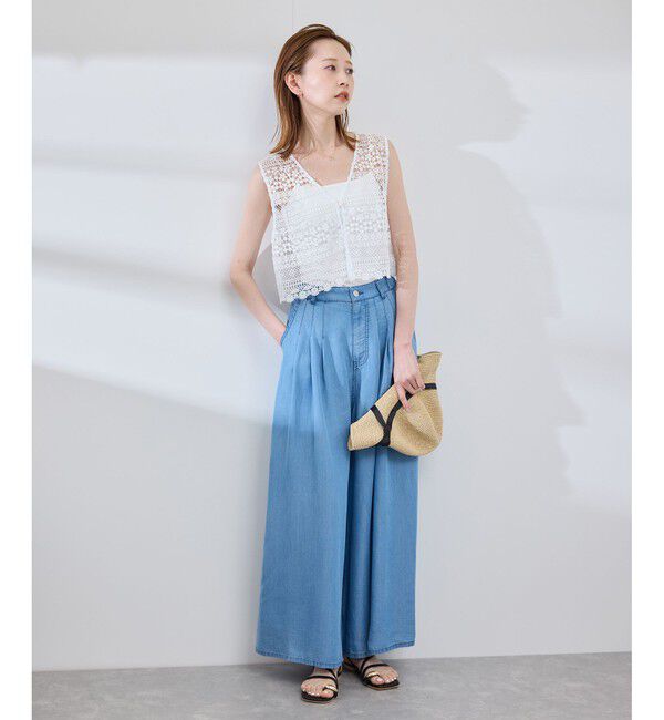 Rope&rsquo;Picnic「フロントボタンレースジレベスト/リンクコーデ」|ベスト・ジレ|