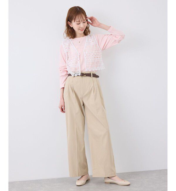 Rope&rsquo;Picnic「フロントボタンレースジレベスト/リンクコーデ」|ベスト・ジレ|