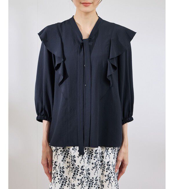 Rope&rsquo;Picnic「ラッフルリボンデザインシャツ」|シャツ・ブラウス|