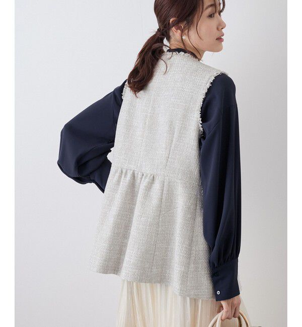 Rope&rsquo;Picnic「ツイードジレ ベスト」|ベスト・ジレ|