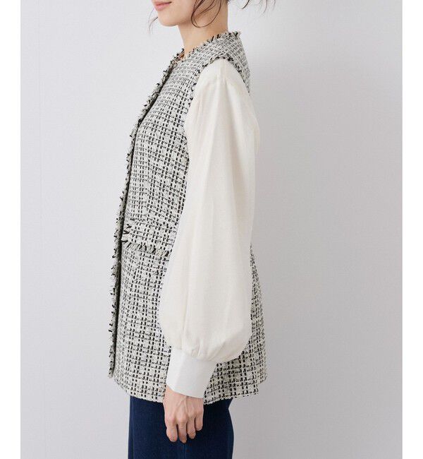 Rope&rsquo;Picnic「ツイードジレ ベスト」|ベスト・ジレ|