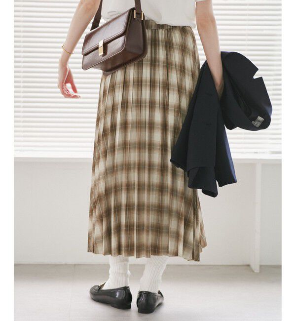 Rope&rsquo;Picnic「チェック柄プリーツスカート」|スカート|