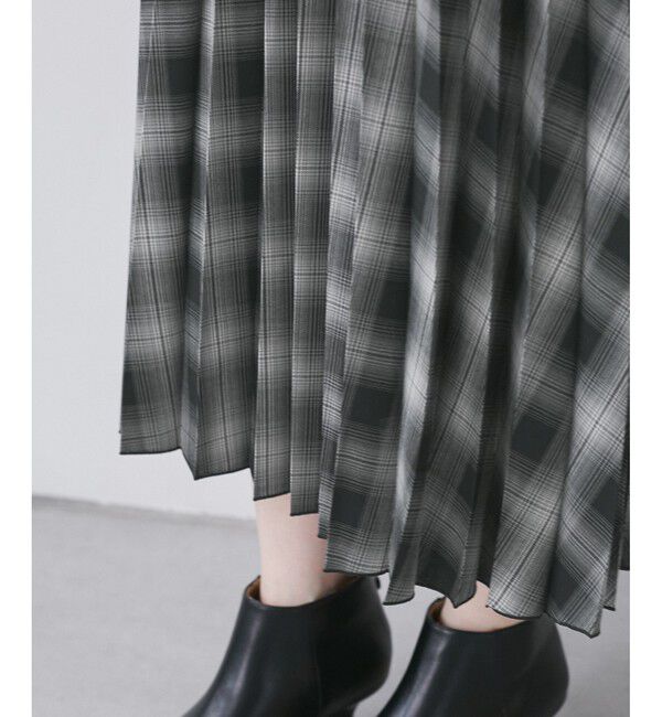 Rope&rsquo;Picnic「チェック柄プリーツスカート」|スカート|