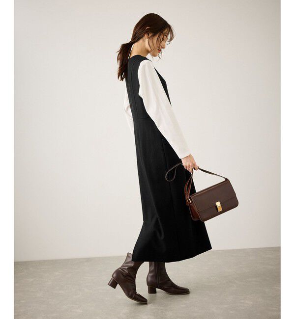 Rope&rsquo;Picnic「キーネックジャンパースカート」|ワンピース|