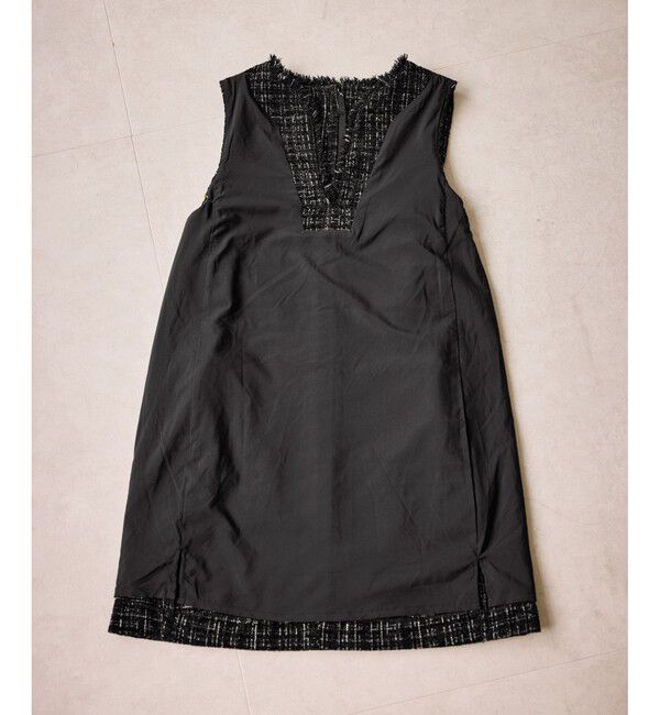 Rope&rsquo;Picnic「キーネックツイードジャンパースカート ワンピース/着丈が選べる」|ワンピース|