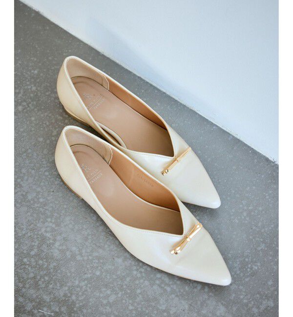 ROPE PICNIC PASSAGE「メタルリボンＶカットフラットパンプス」|パンプス|キナリ(16)