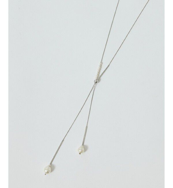 ROPE PICNIC PASSAGE「パールトップラリエットネックレス」|ネックレス|