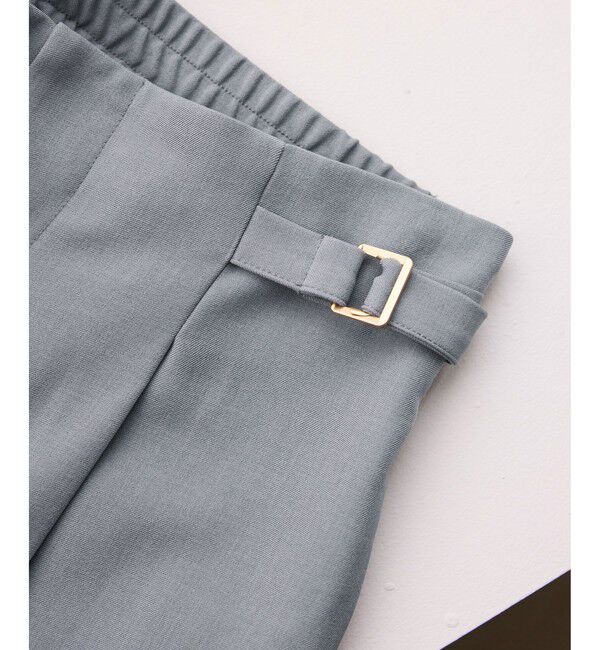 Rope&rsquo;Picnic「【低身長・小柄さんサイズ】クリアツイルワイドパンツ/入卒式・セレモニー・セットアップ対応」|チノ|