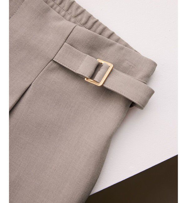 Rope&rsquo;Picnic「【低身長・小柄さんサイズ】クリアツイルワイドパンツ/入卒式・セレモニー・セットアップ対応」|チノ|