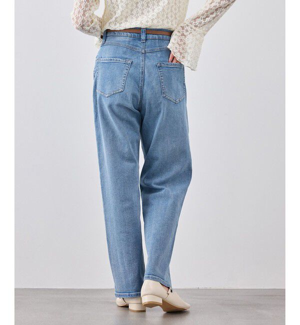 Rope&rsquo;Picnic「ウエストシェイプハイライズマムジーンズ」|デニム|