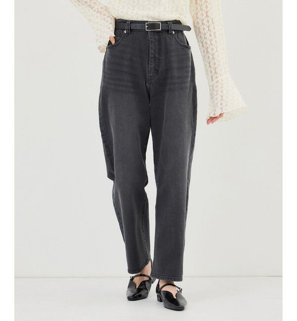 Rope&rsquo;Picnic「ウエストシェイプハイライズマムジーンズ」|デニム|