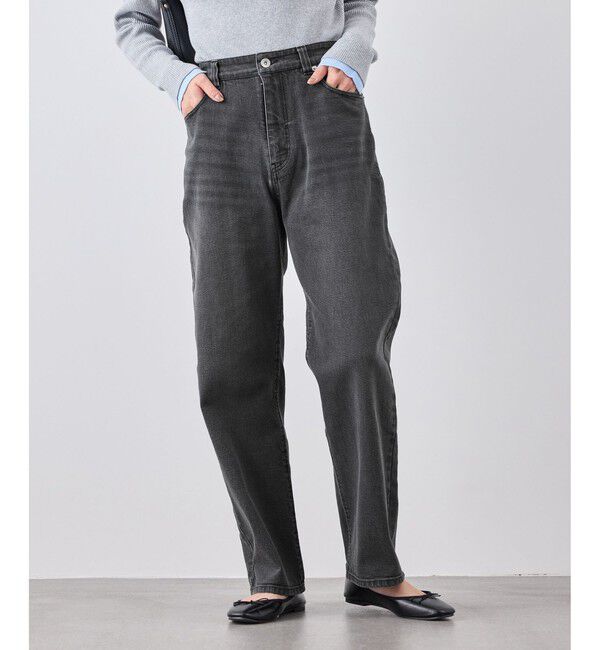 Rope&rsquo;Picnic「ウエストシェイプハイライズマムジーンズ」|デニム|