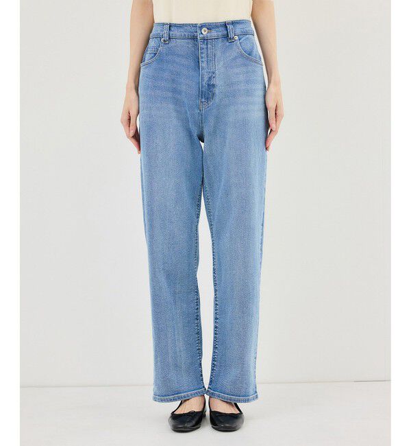 Rope&rsquo;Picnic「ウエストシェイプハイライズマムジーンズ」|デニム|