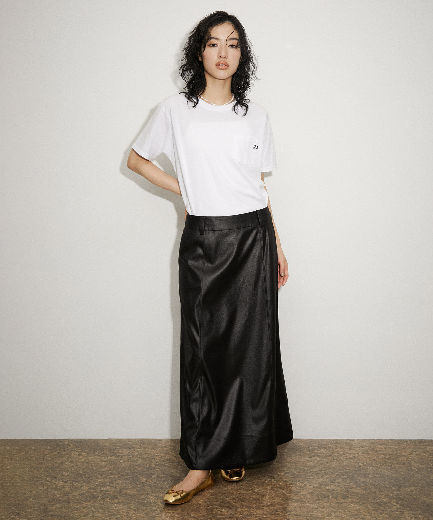 ADAM ET ROPE'「メタリックバレエ」|バレエシューズ|