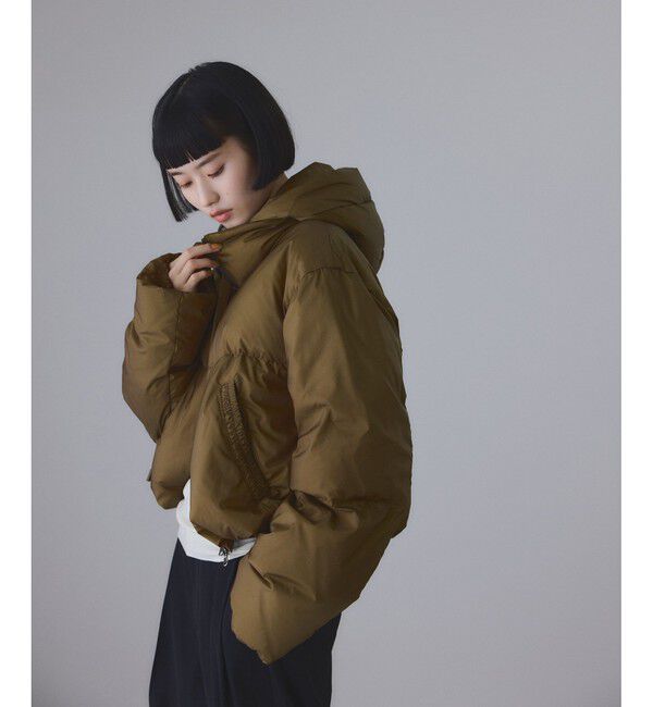 ADAM ET ROPE'「【サステナブル】2WAYフーディショートダウン/撥水」|ダウン|