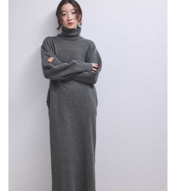 ADAM ET ROPE'「【WEB限定】2WAYニットポロワンピース」|ワンピース|