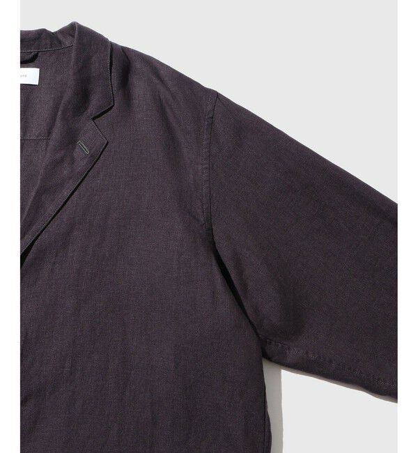 ADAM ET ROPE'「ボックスシルエット リネン シャツ ジャケット / セットアップ可能」|テーラードジャケット|