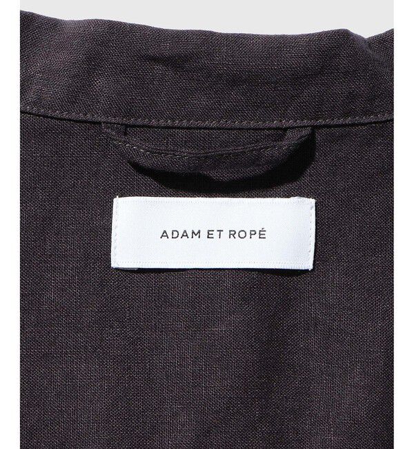 ADAM ET ROPE'「ボックスシルエット リネン シャツ ジャケット / セットアップ可能」|テーラードジャケット|