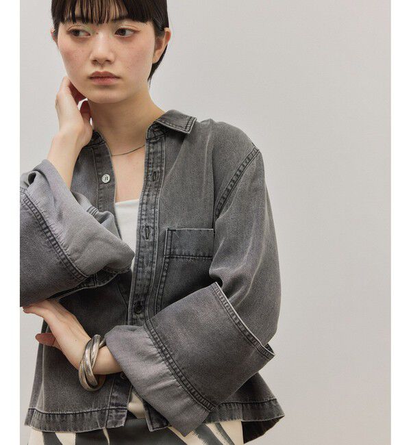 ADAM ET ROPE'「ライトデニムシャツ」|シャツ・ブラウス|