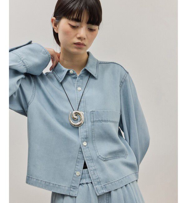 ADAM ET ROPE'「ライトデニムシャツ」|シャツ・ブラウス|