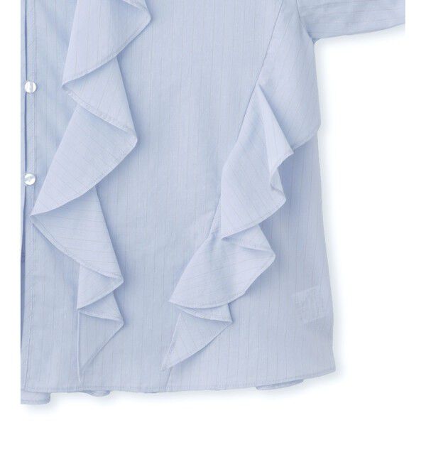 ADAM ET ROPE'「【WEB限定】オーバーラッフルフリルブラウス」|シャツ・ブラウス|