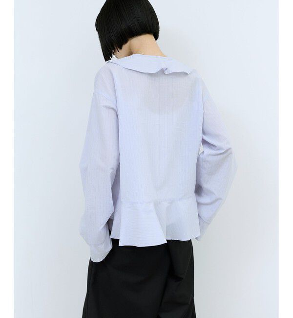 ADAM ET ROPE'「【WEB限定】オーバーラッフルフリルブラウス」|シャツ・ブラウス|