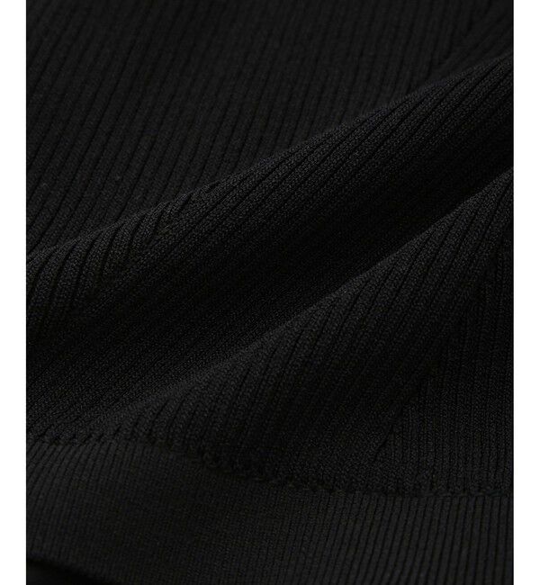 ADAM ET ROPE'「【サステナブル】ペプラムコンビハーフスリーブニット」|ニット・セーター|