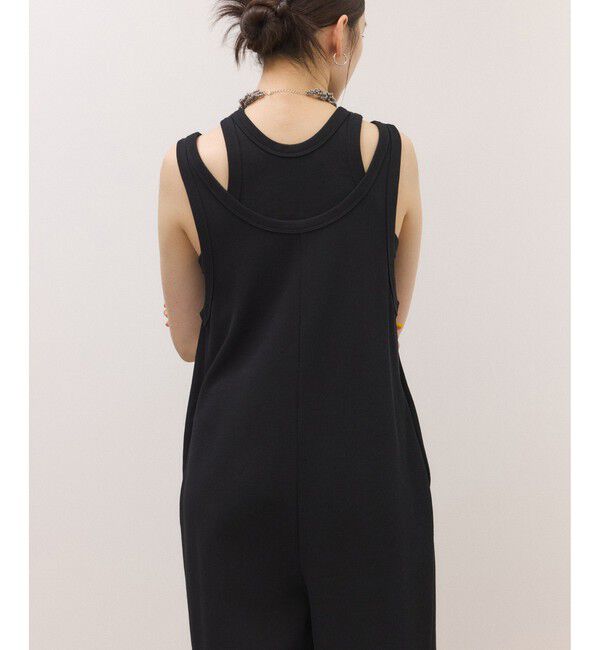 ADAM ET ROPE'「【サステナブル】Wフェイスジャージーセットロンパース」|オールインワン|