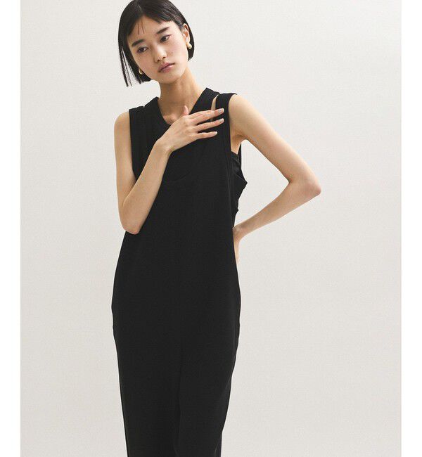 ADAM ET ROPE'「【サステナブル】Wフェイスジャージーセットロンパース」|オールインワン|