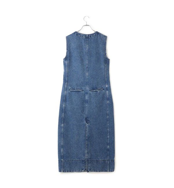 ADAM ET ROPE'「【WEB限定】ライトデニムスリーブレスワンピース」|ワンピース|