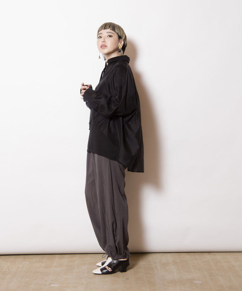  「シアーバックギャザーブラウス」|シャツ・ブラウス|