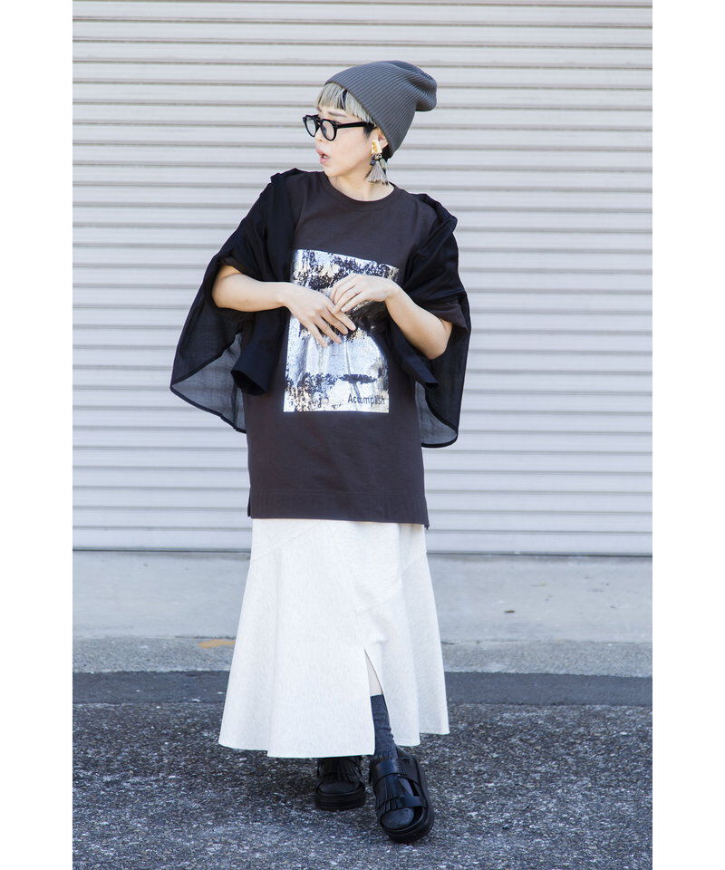  「箔プリントTシャツ」|Tシャツ・カットソー|