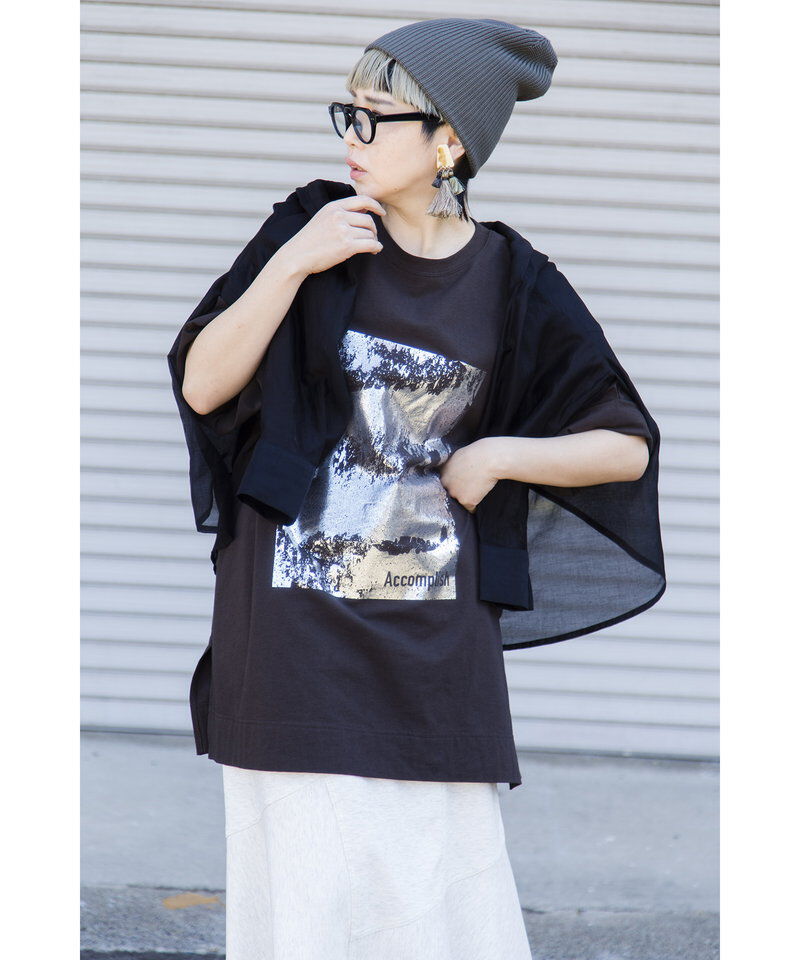  「箔プリントTシャツ」|Tシャツ・カットソー|