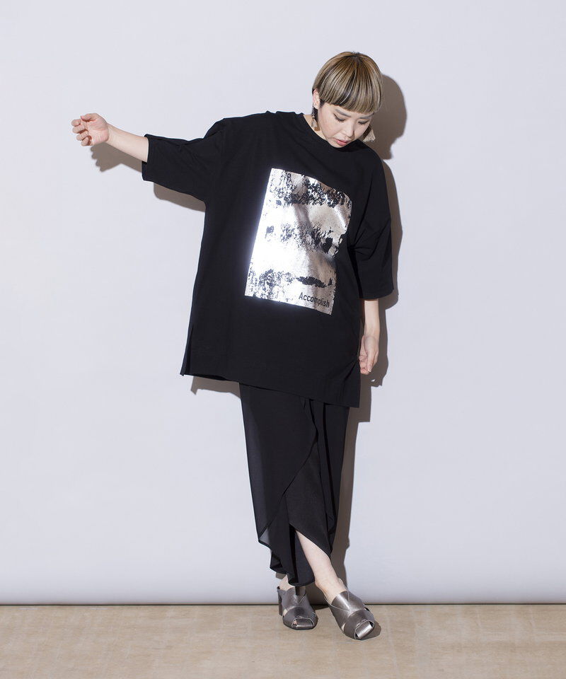  「箔プリントTシャツ」|Tシャツ・カットソー|