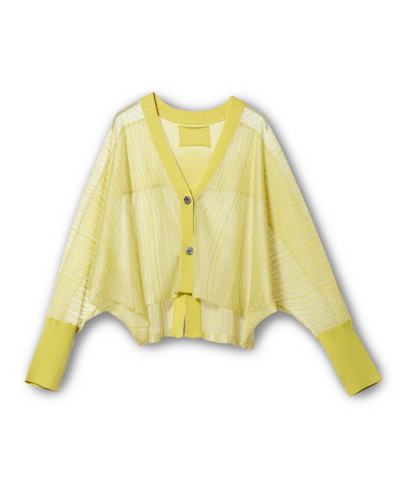  「シアーストライプニットカーディガン」|ニット・セーター|