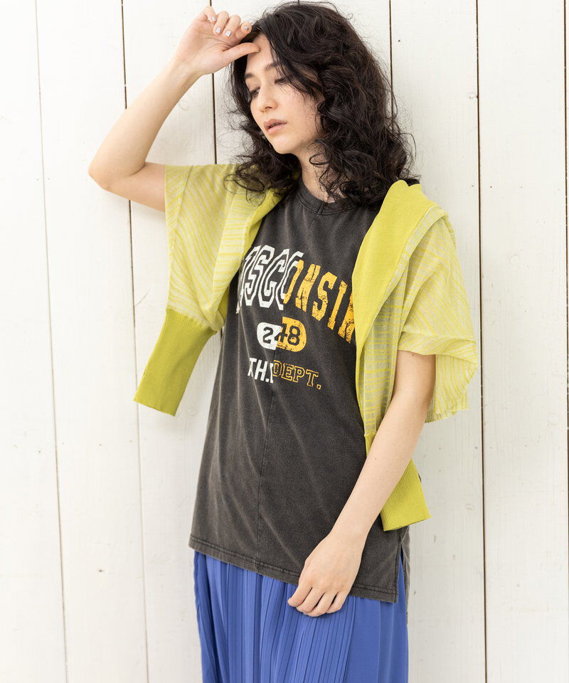  「シアーストライプニットカーディガン」|ニット・セーター|