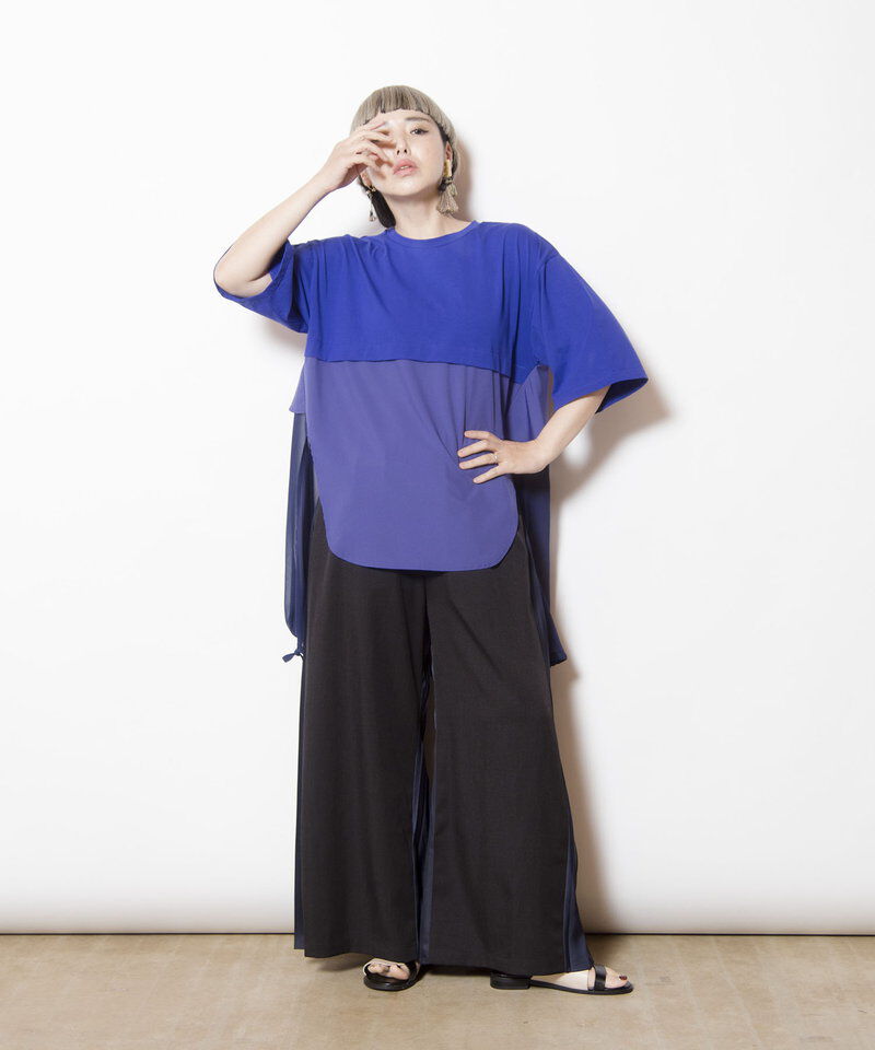  「バックフリルTシャツ」|Tシャツ・カットソー|