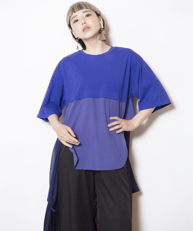  「バックフリルTシャツ」|Tシャツ・カットソー|