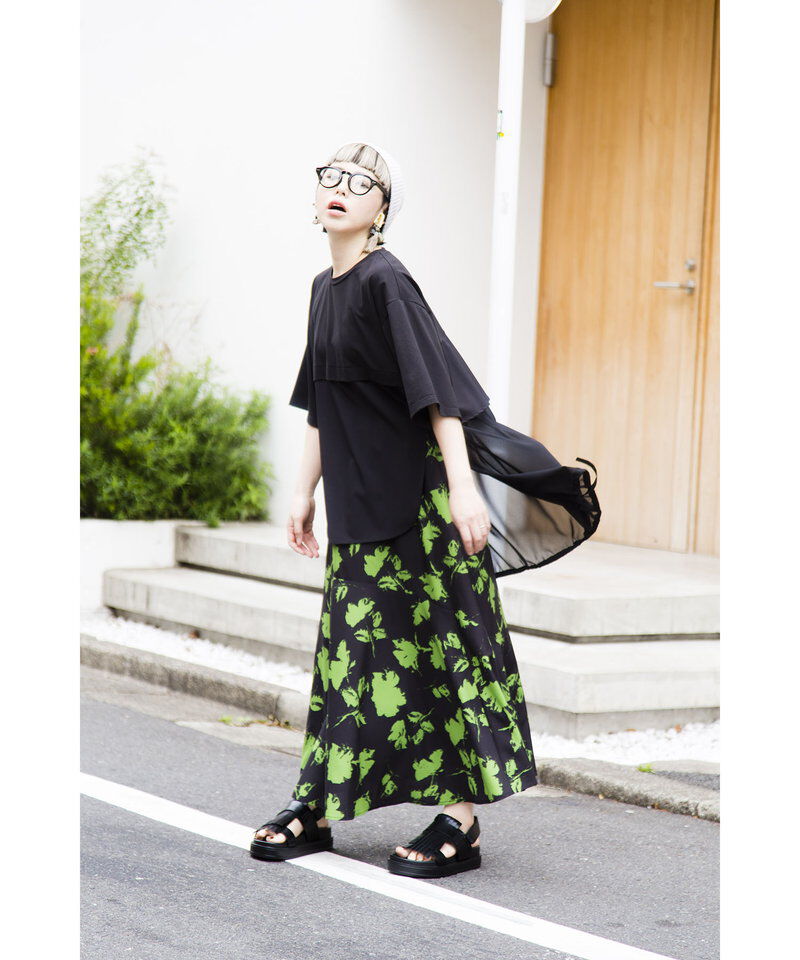  「バックフリルTシャツ」|Tシャツ・カットソー|