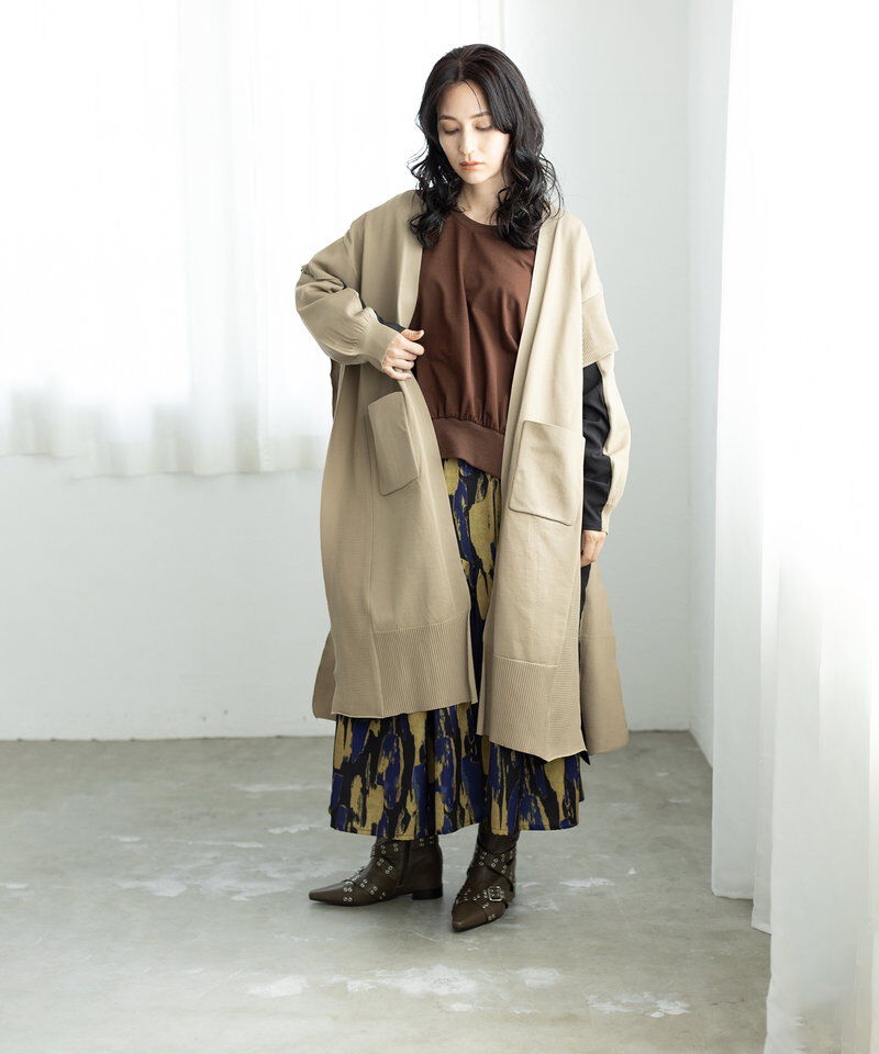  「切替ニットカーディガン」|ニット・セーター|